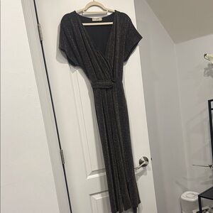 H&M Shimmering Black Maxi Dress